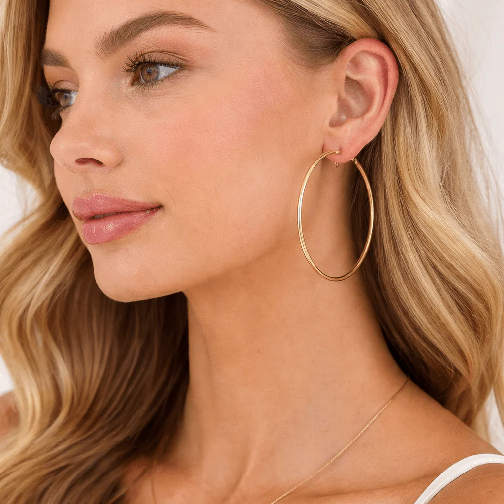 Large 45mm Hoops - Image 2