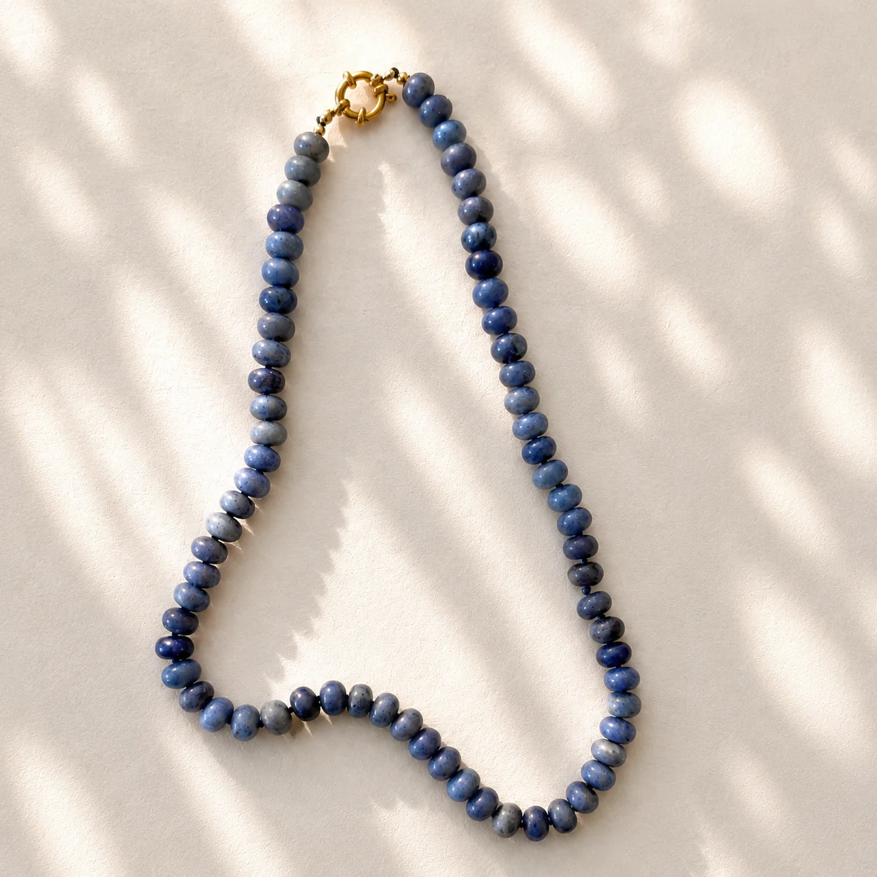 Blue Miranda Beaded Necklace - Image 3