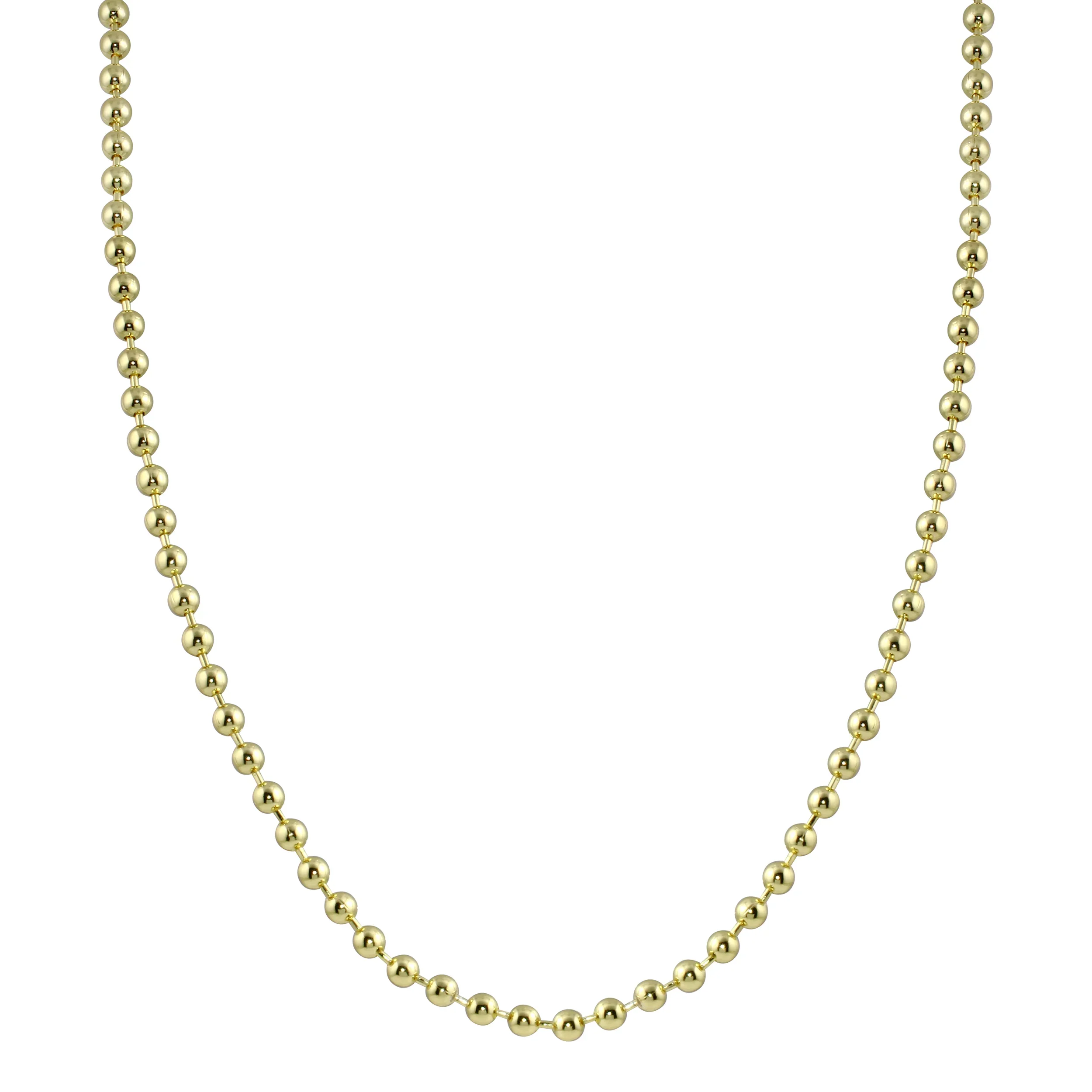 Bold 3mm Gold Ball Chain