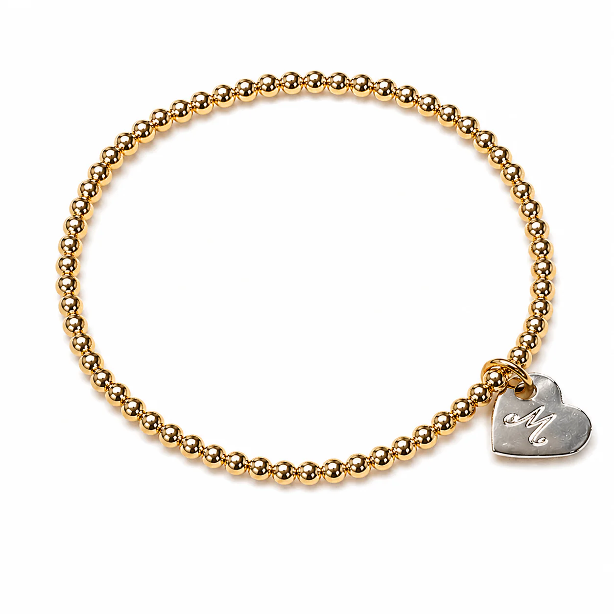 Bundle & Save 15% off- Mixed Metal Heart 3mm Bracelet - Image 5