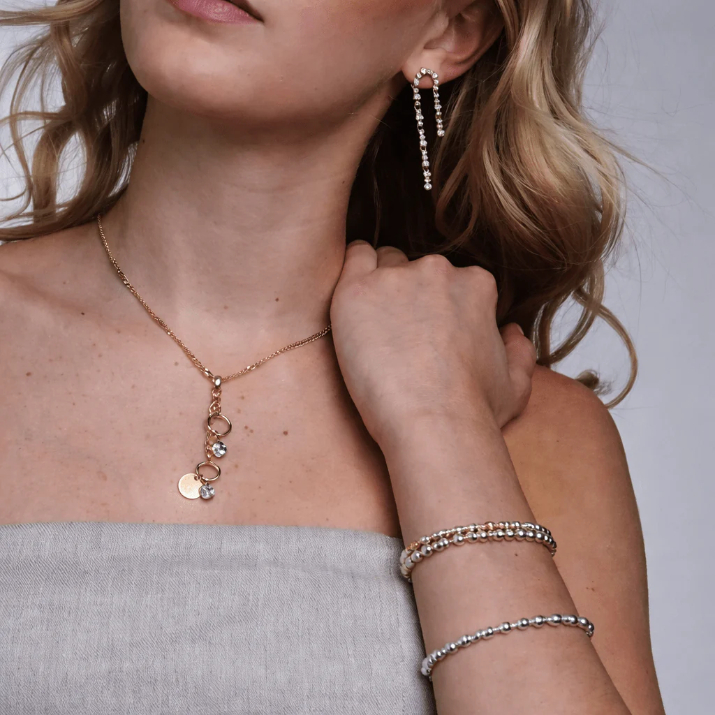 Mixed Metal Stretch Bracelet Bundle & Save - Image 2