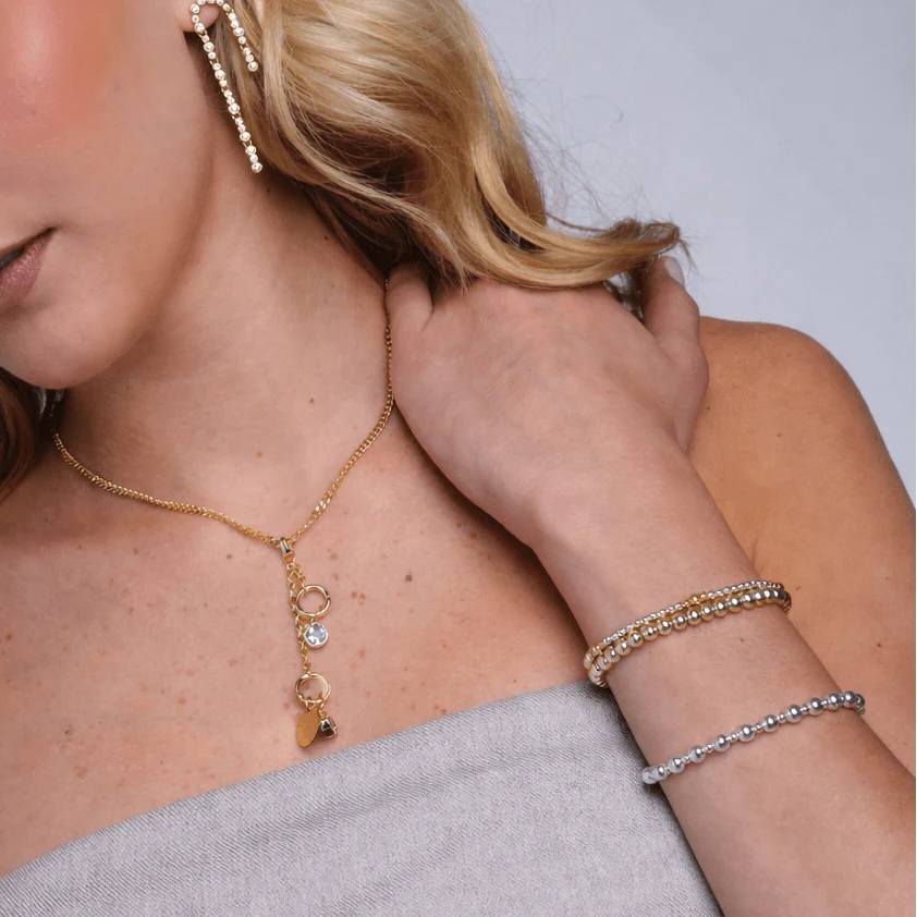 Mixed Metal Stretch Bracelet Bundle & Save - Image 3