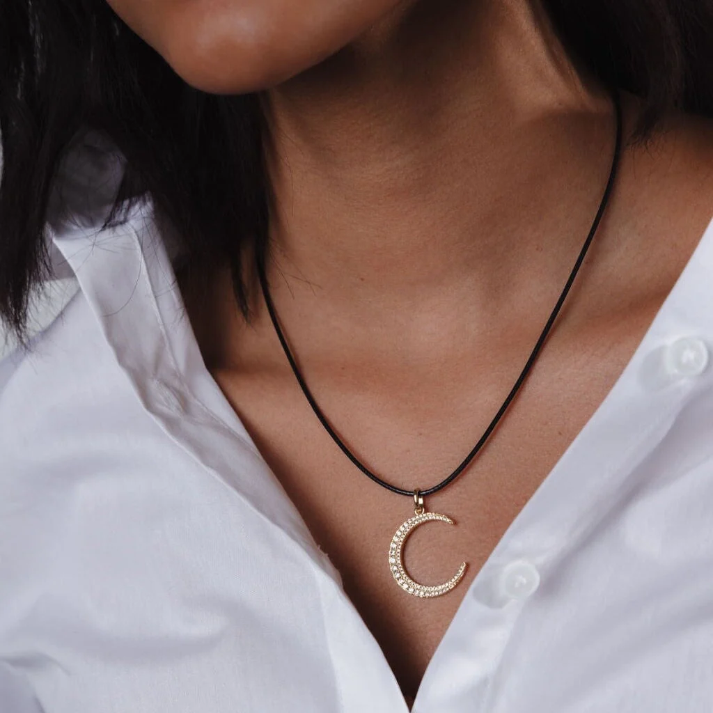 Sparkly Moon Charm - Image 2