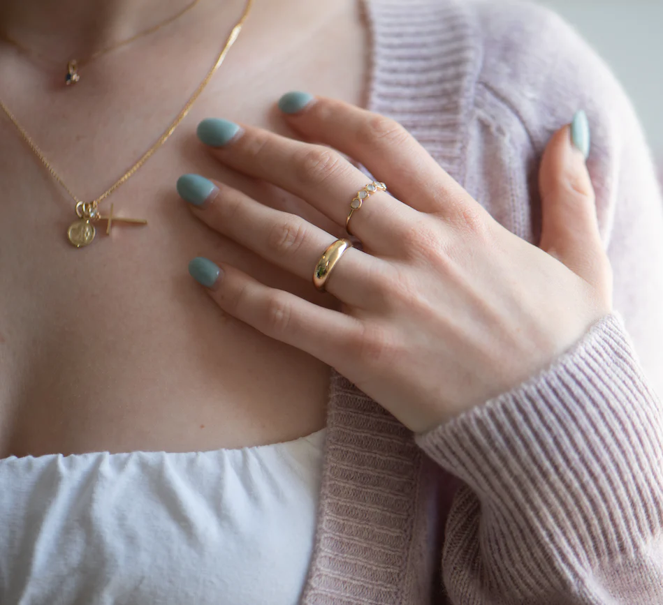 10K Gold Lara Moonstone Ring - Image 4