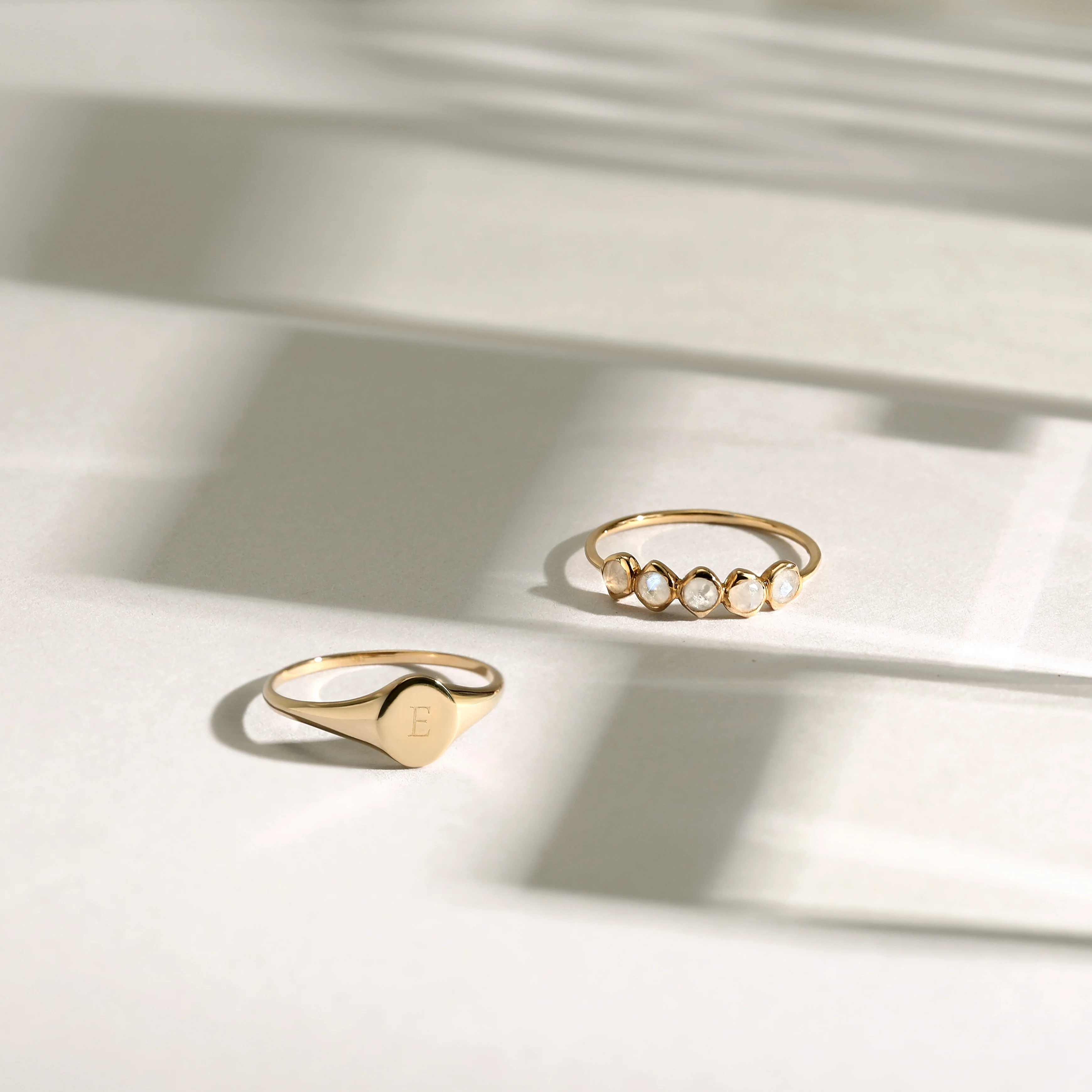 10K Gold Lara Moonstone Ring - Image 7