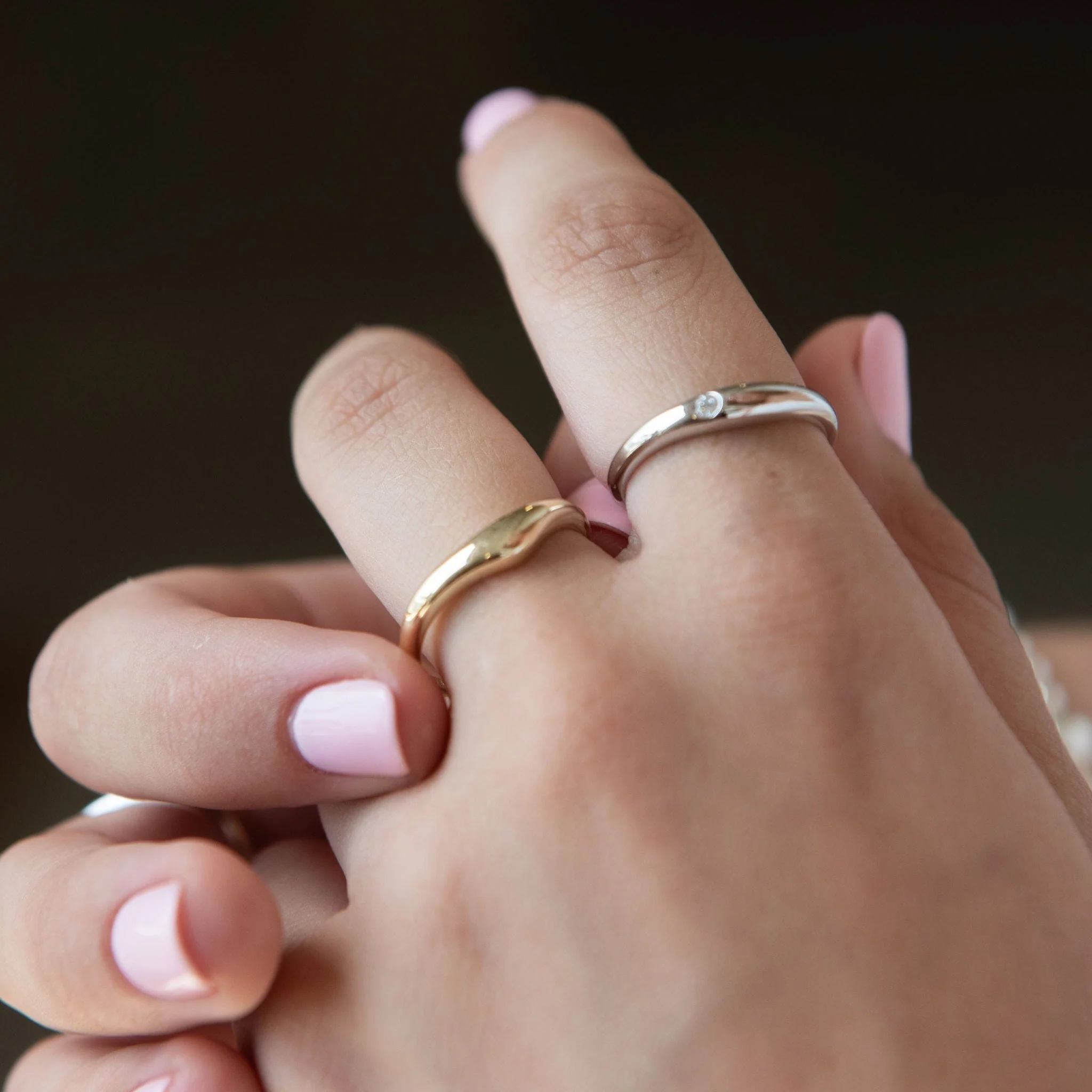 Organic Stacking Ring - Image 3