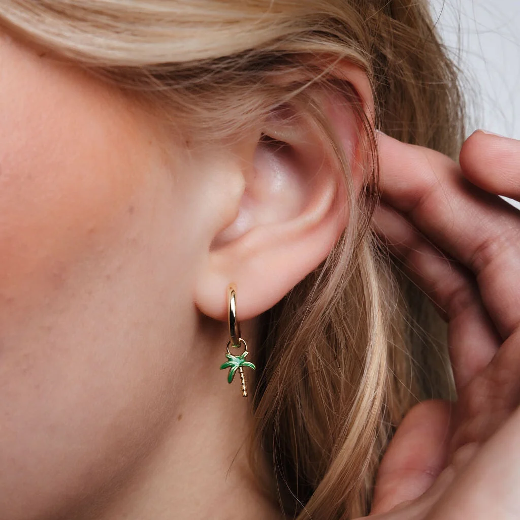 Palm Tree Hoop Single Charm - Image 4