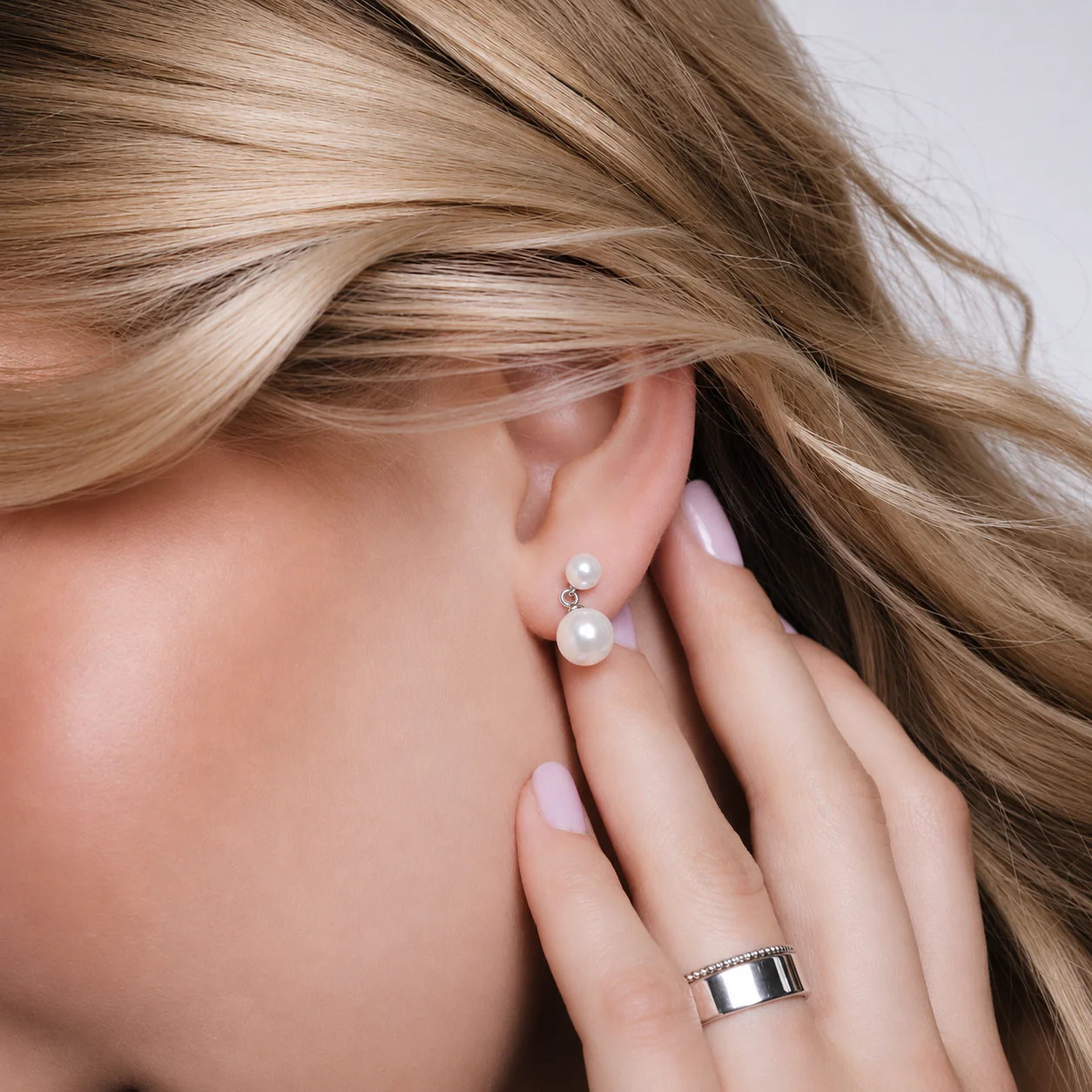 Pearl Drop Stud - Image 2