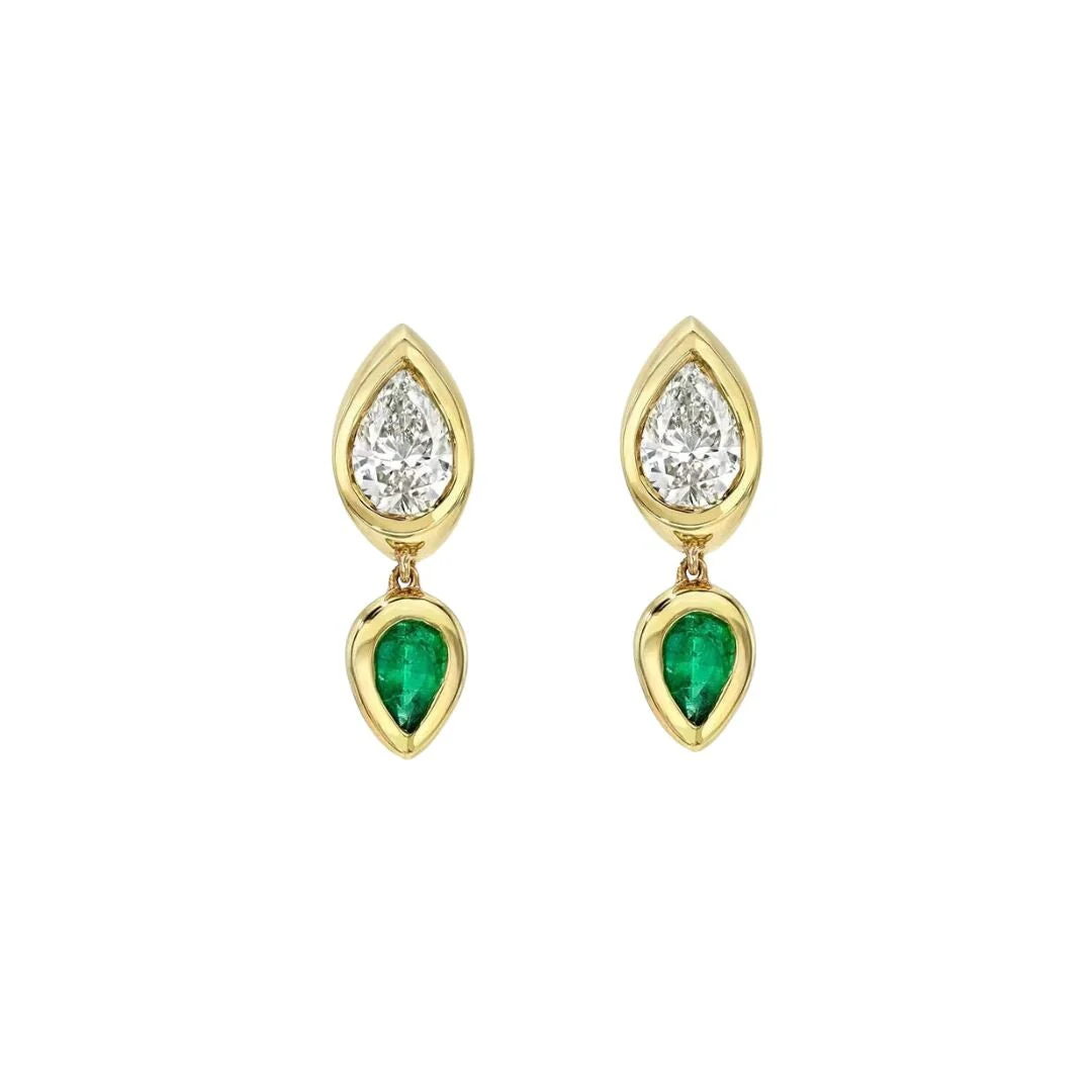 Emerald Drop Earring - Image 5