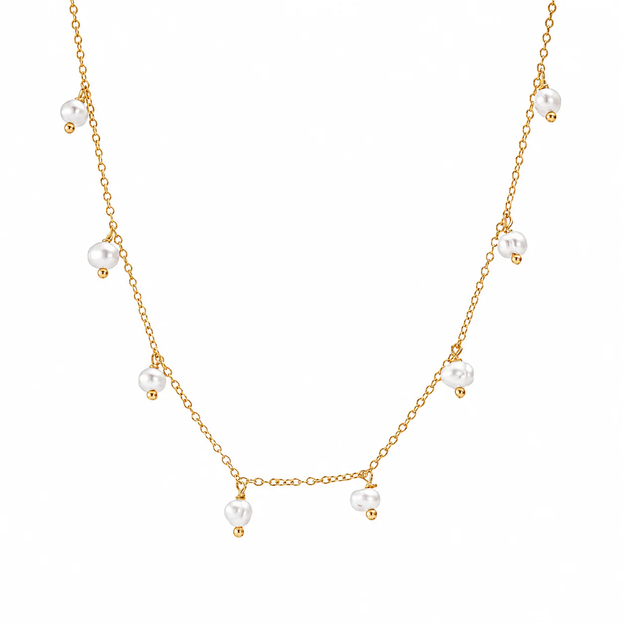 Pearl Drop Short Necklace