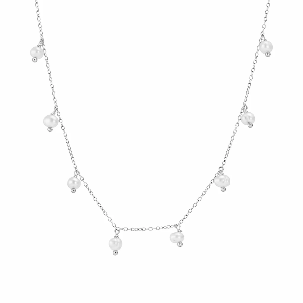 Pearl Drop Short Necklace - Image 8