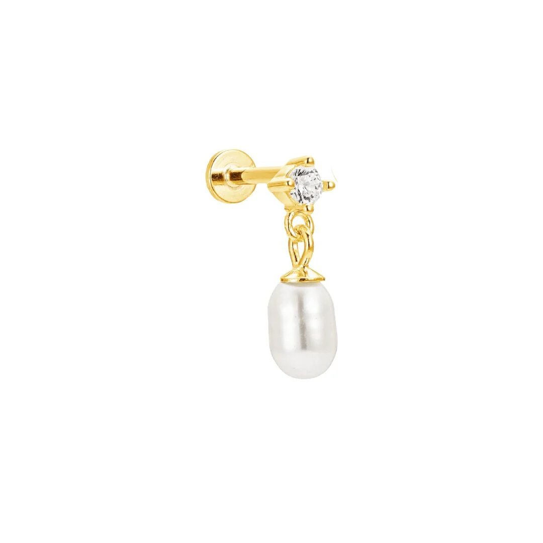 Pearl Flat Back Single Studs - Image 8