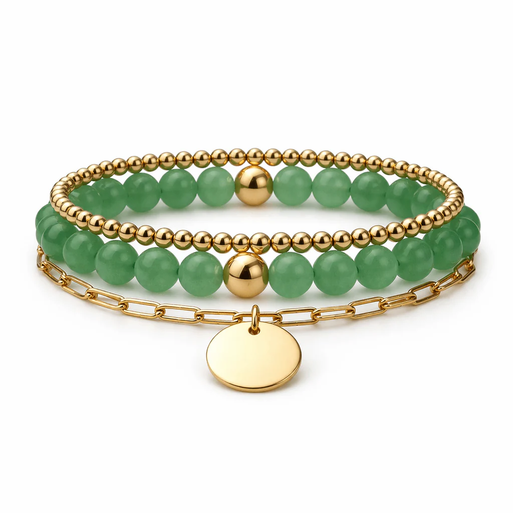 Personalized Green Bracelet Set Bundle & Save - Image 9