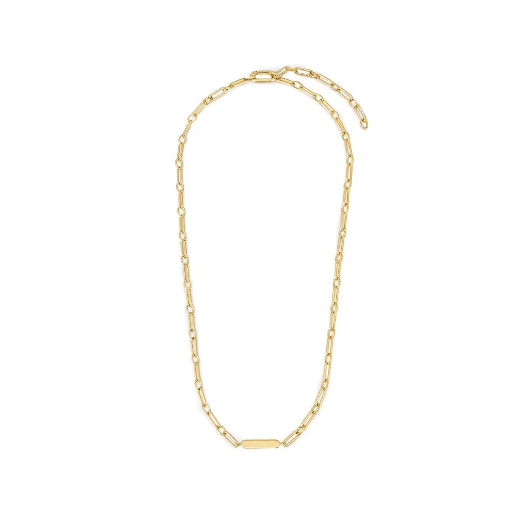 Personalized Paperclip Chain Necklace - Image 3