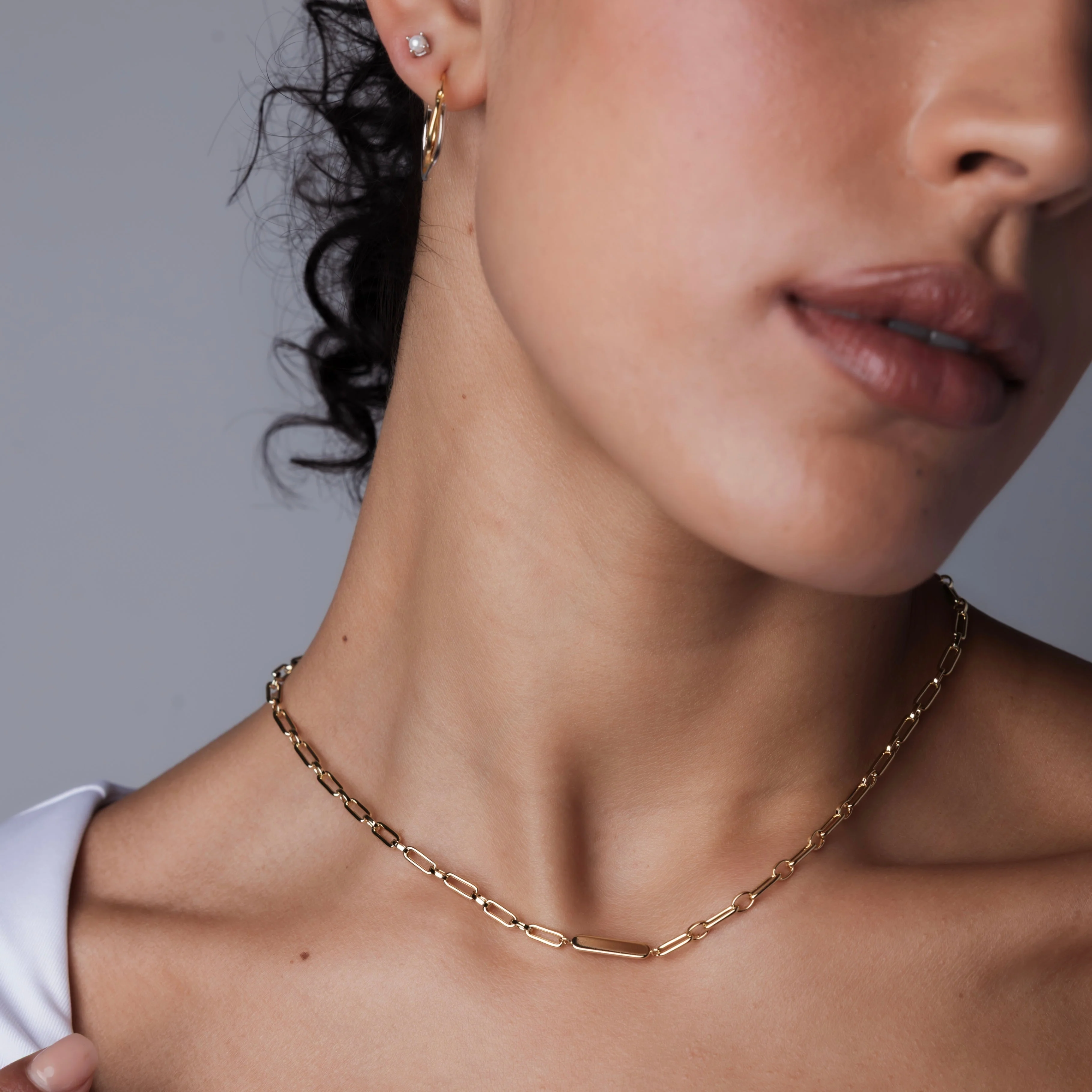 Personalized Paperclip Chain Necklace - Image 4