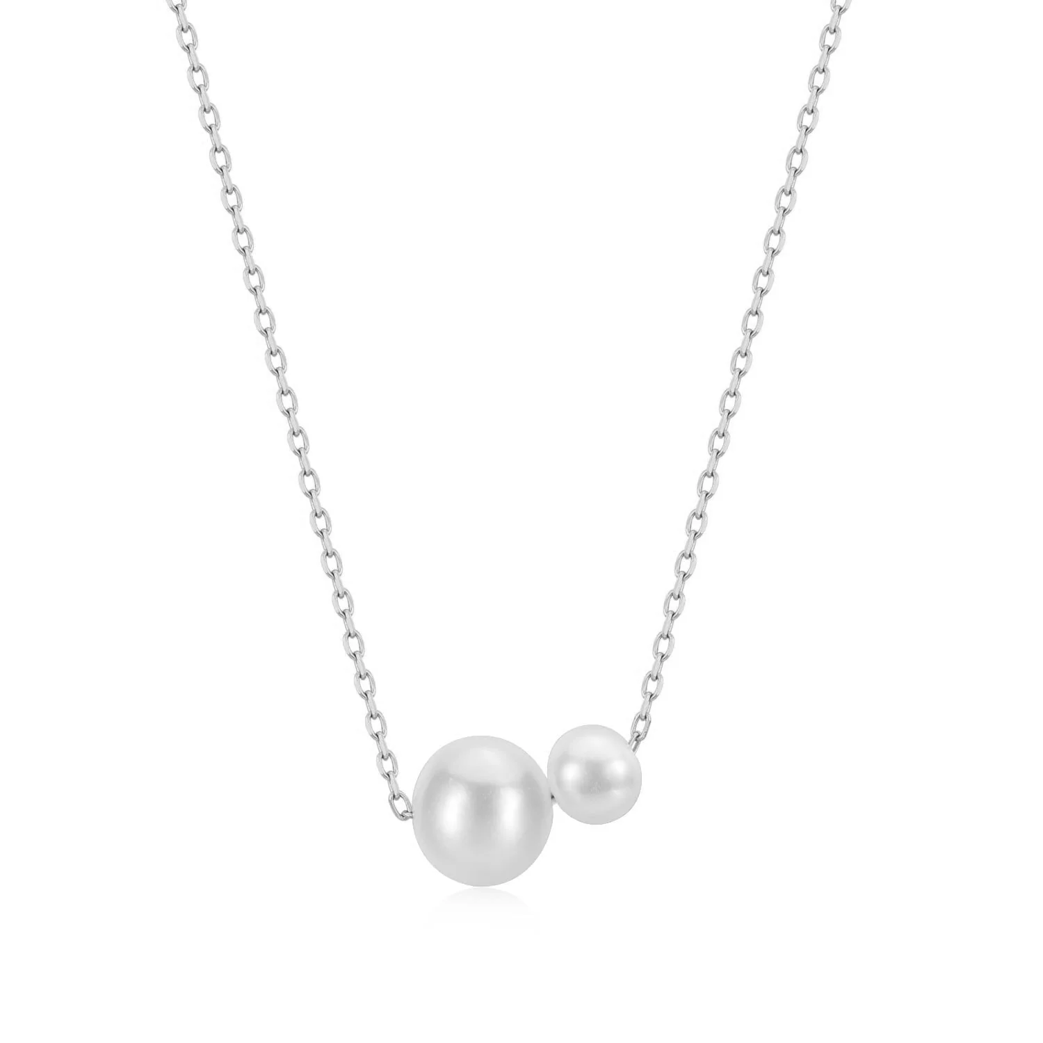 Petra Double Pearl Necklace - Image 3