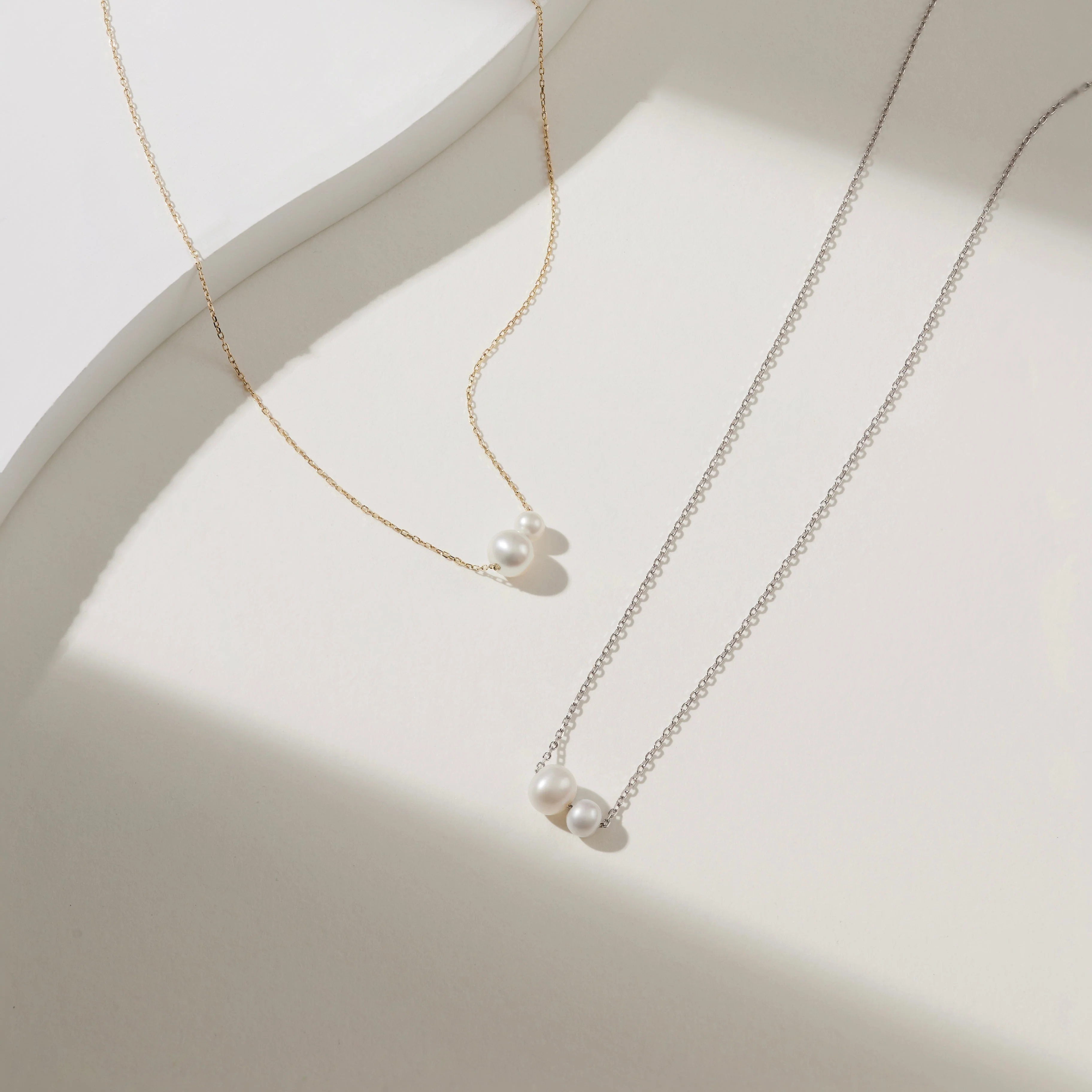 Petra Double Pearl Necklace - Image 6