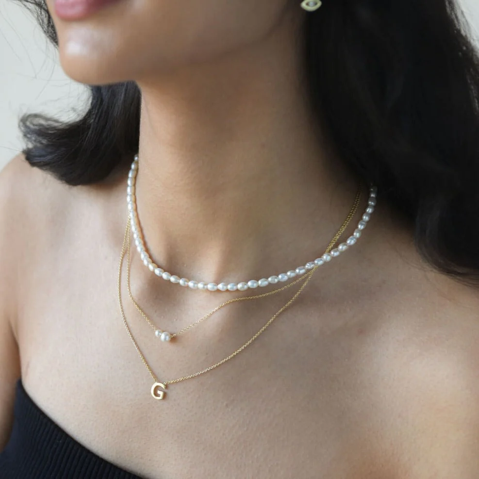 Petra Double Pearl Necklace - Image 7