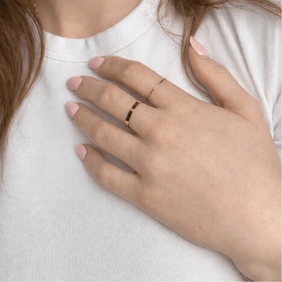 Sparkle Stacking Ring Gold Filled - Image 2