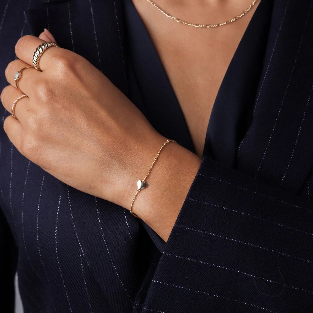 Sideway Mini Heart Bracelet - Image 2