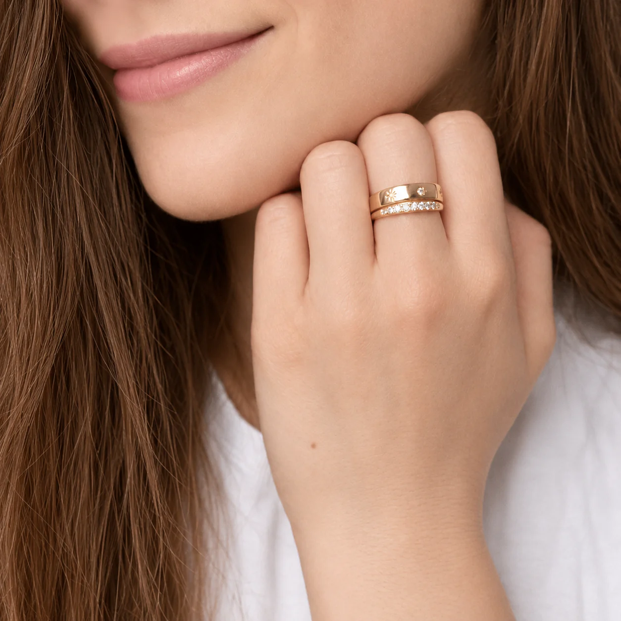Classic Sparkle Band Ring - Image 4