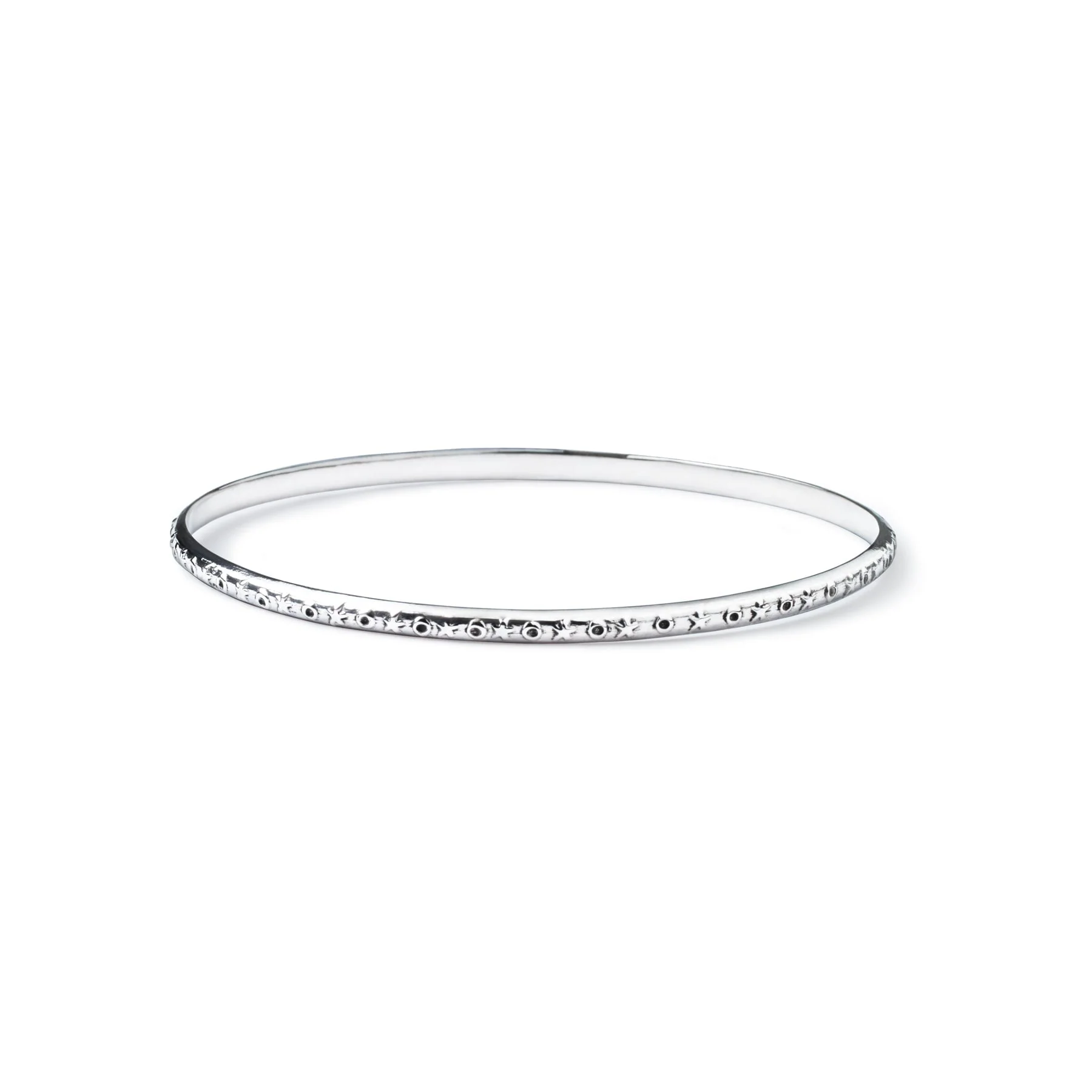 Star Embossed Bangle