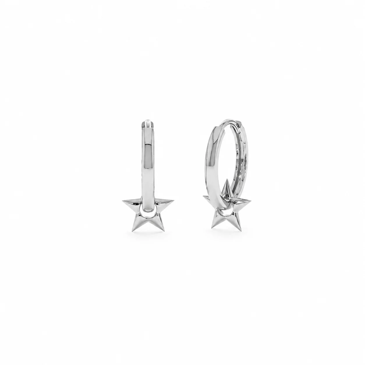 Star Huggie Hoops - Image 3