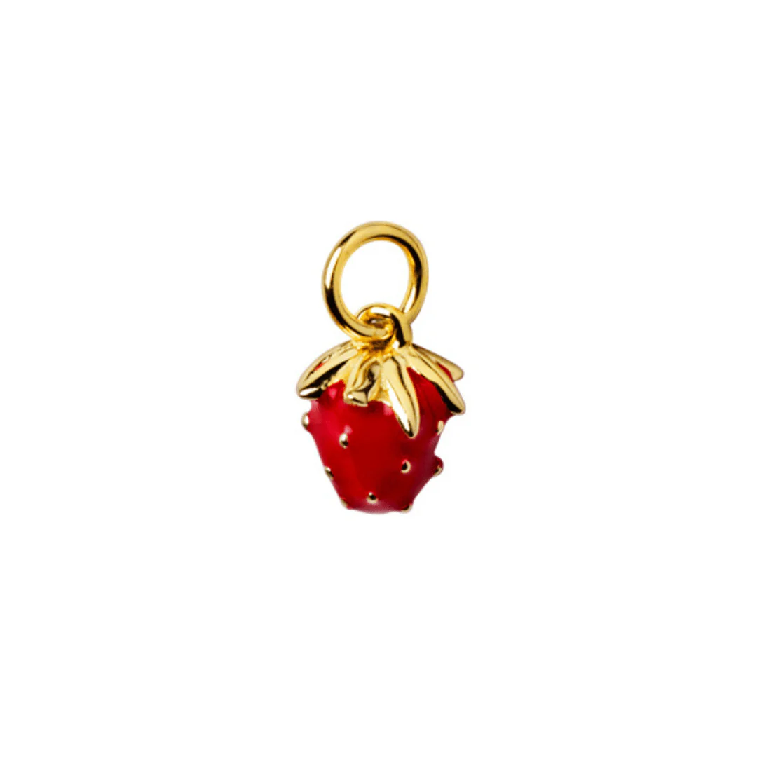 Strawberry Hoop Charm
