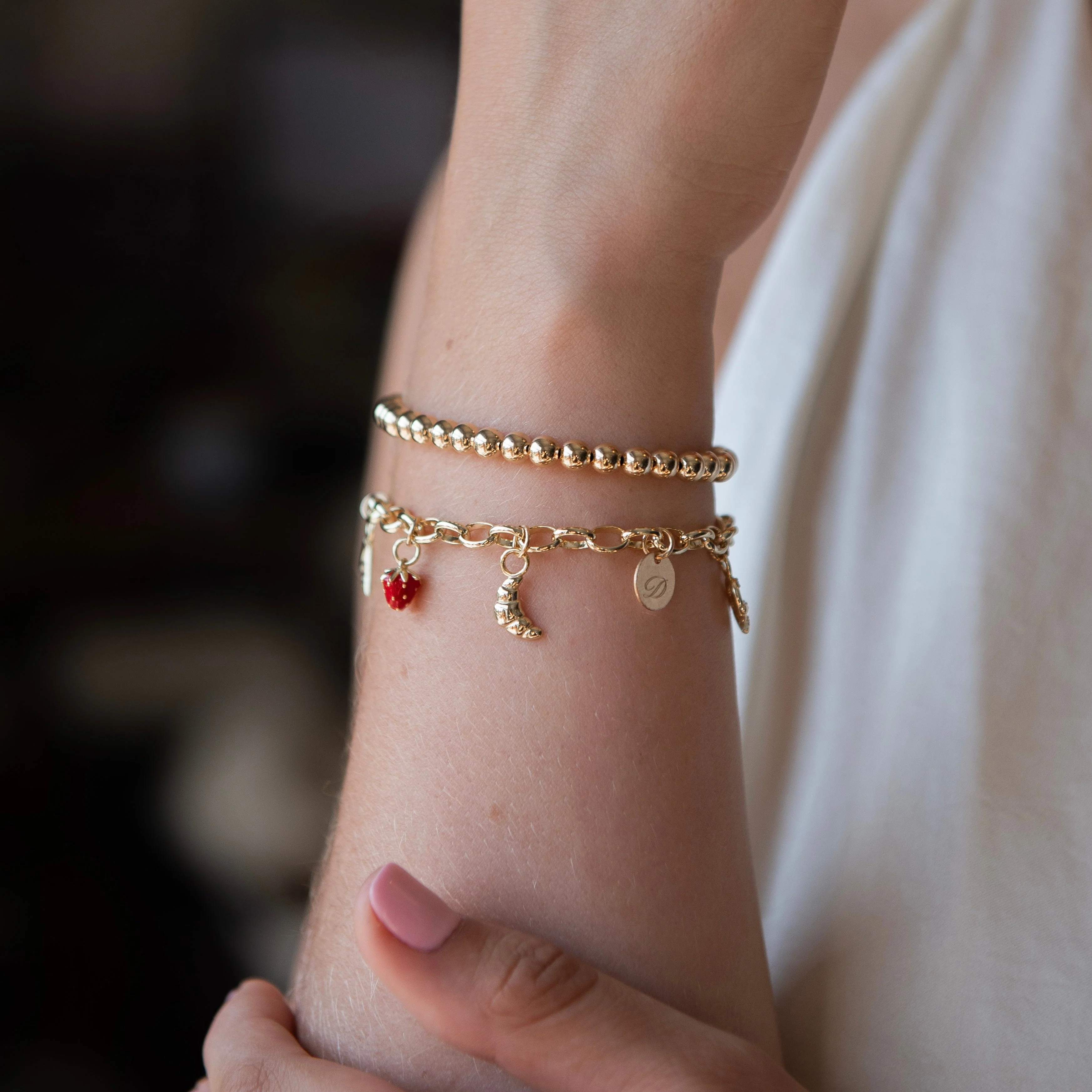 Strawberry Hoop Charm - Image 2