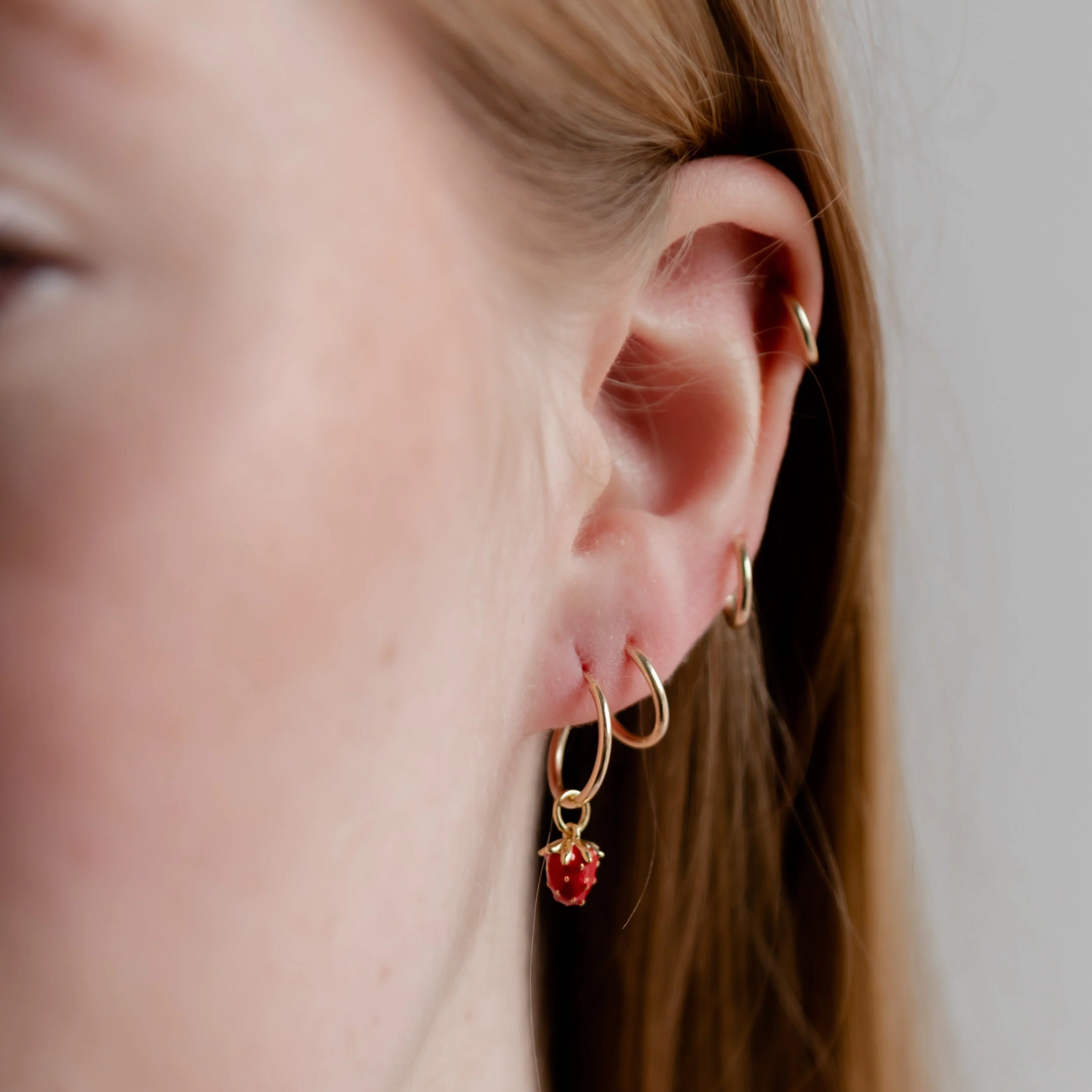 Strawberry Hoop Charm - Image 6