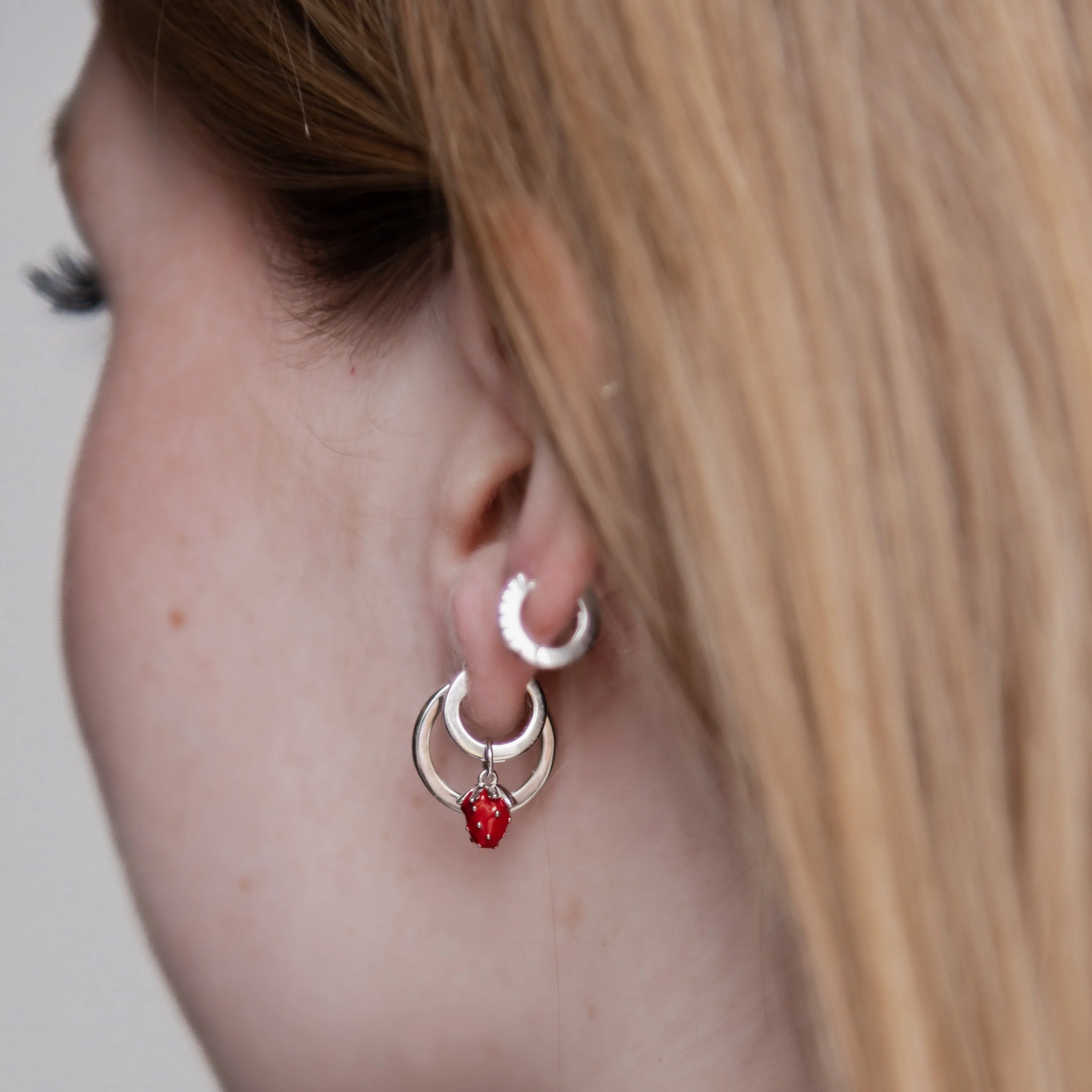 Strawberry Hoop Charm - Image 7