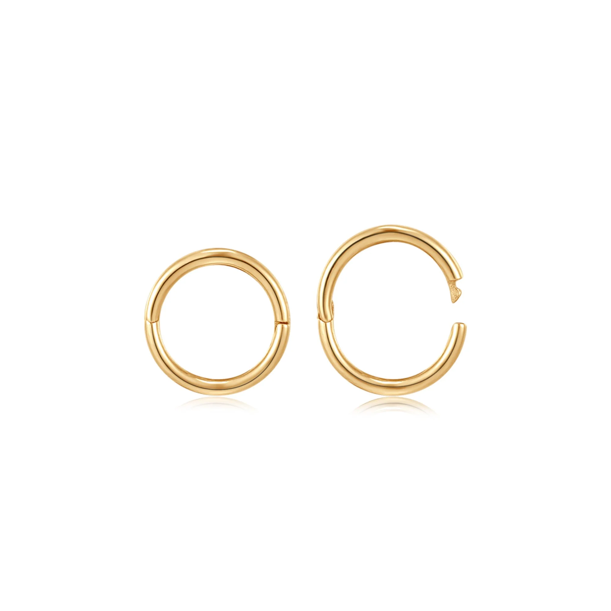 14K Gold Tabitha Cartilage Clicker Huggie - Image 7