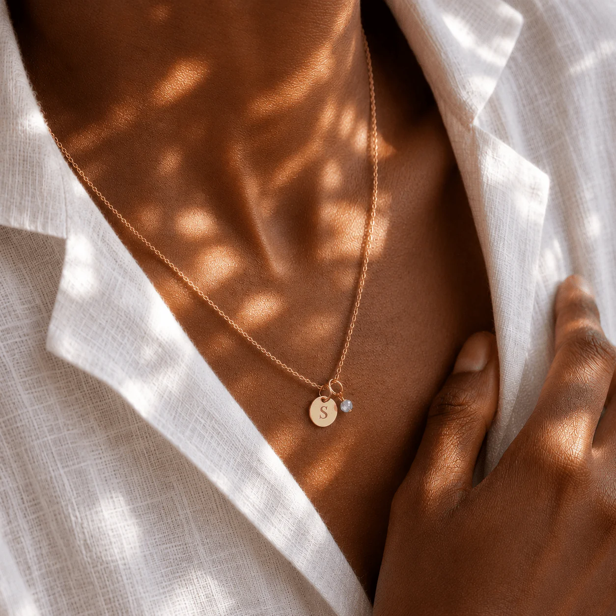 Taylor Personalized Birthstone Necklace - Image 2