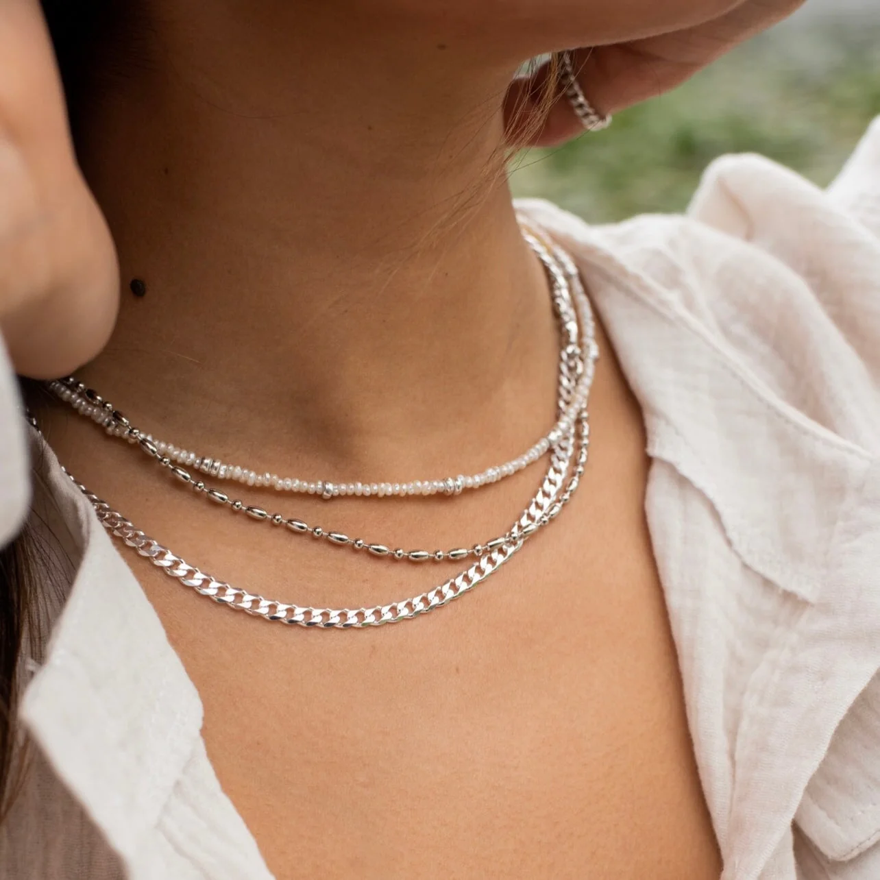 Thick Curb Chain - Sterling Silver - Image 3