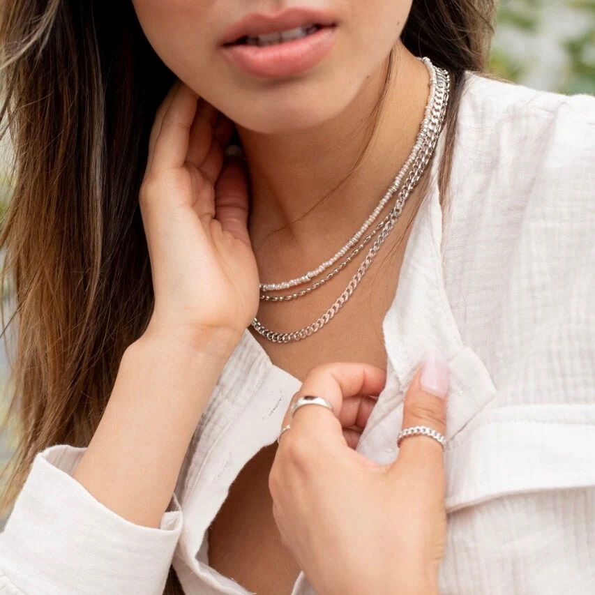 Thick Curb Chain - Sterling Silver - Image 5
