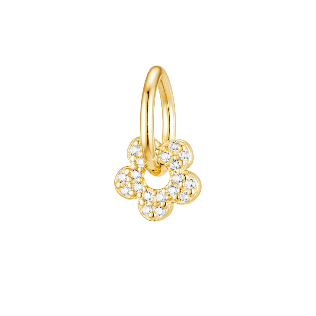 Pavé Flower Necklace - Image 4