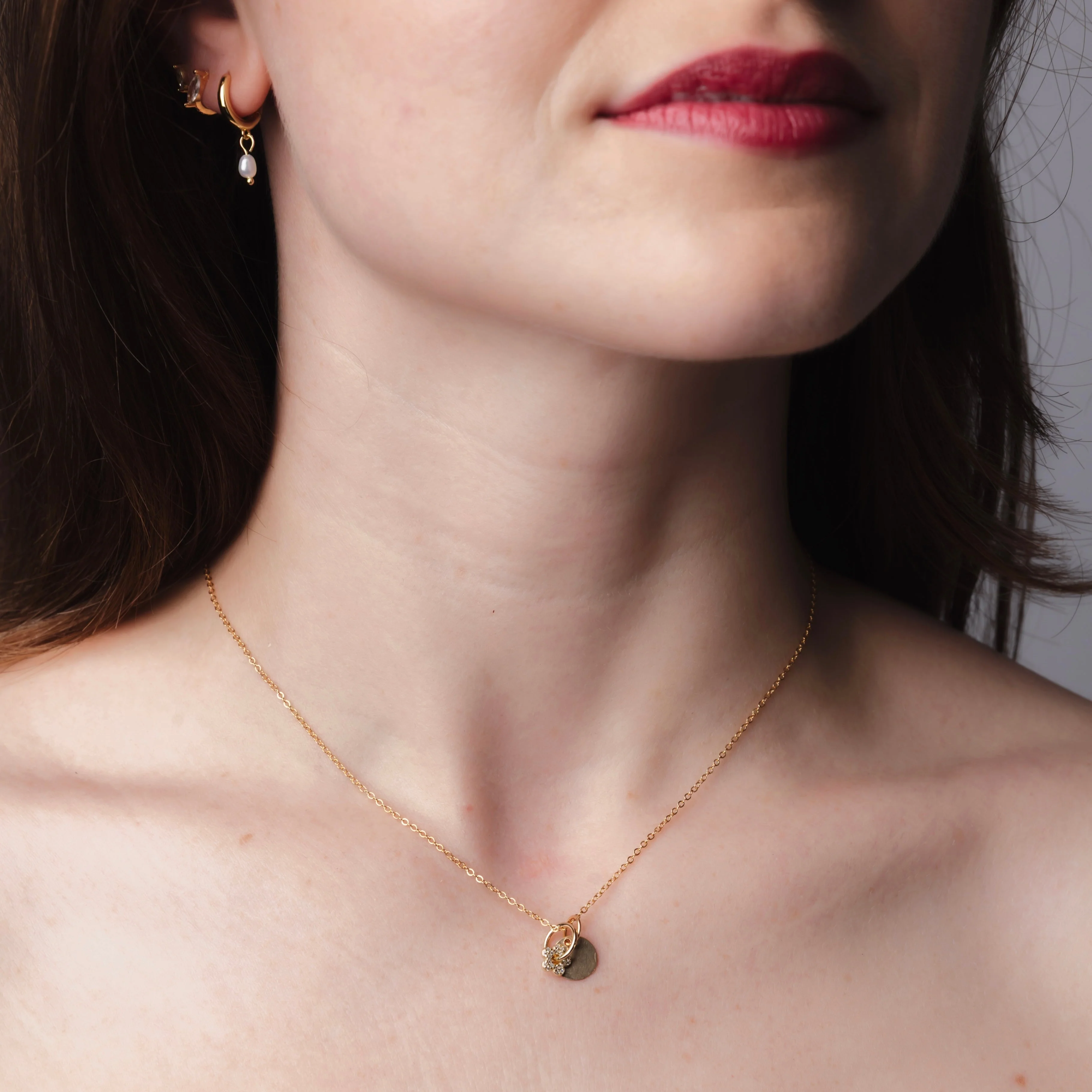 Pavé Flower Necklace - Image 5