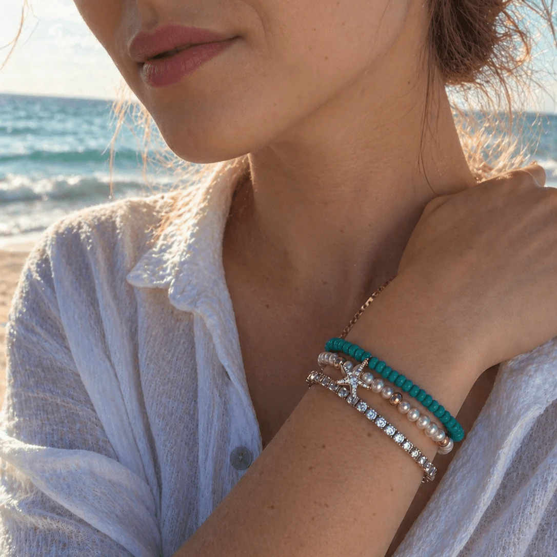 Coastal Turquoise Starfish Bracelet - Image 3