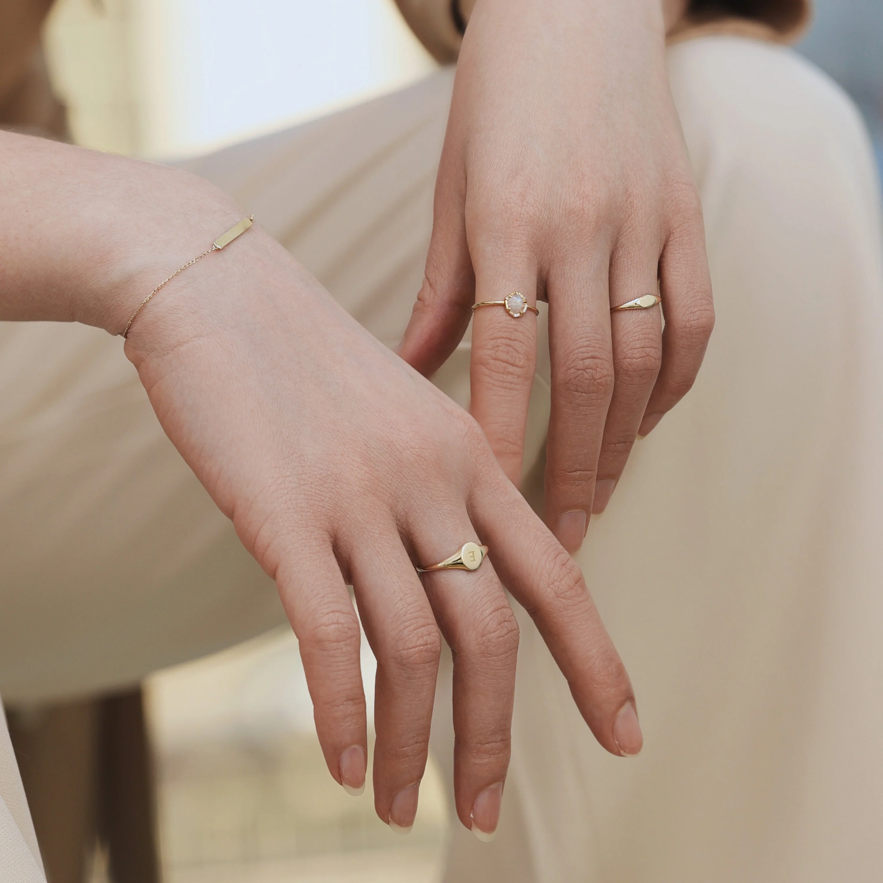 10K Gold Yasi Moonstone Ring - Image 5
