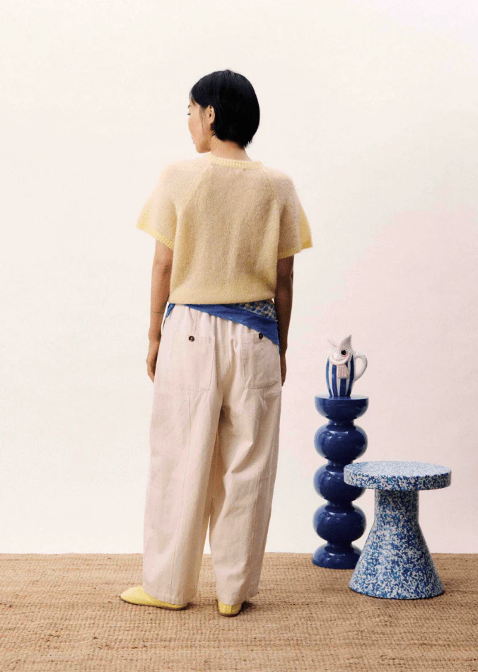 Kawasan butter cardigan in yellow - Image 3